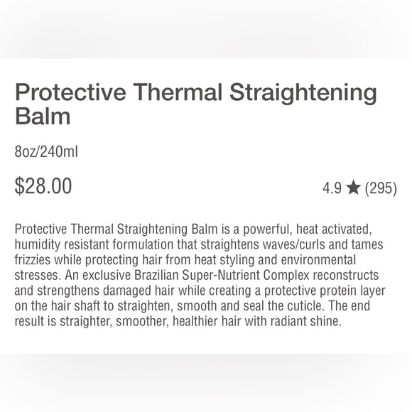 Brazilian Blowout, Protective Thermal Straightening Balm + Brazilian Dry Oil - Picture 5 of 11